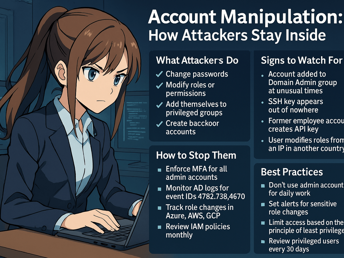 Account Manipulation: How Attackers Stay Inside Your&nbsp;Systems