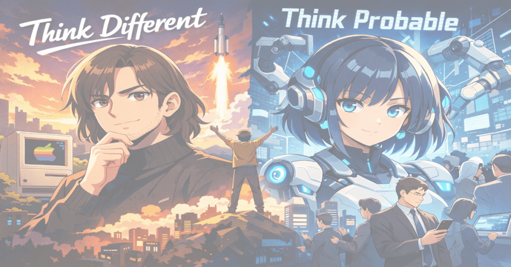 AI: From Think Different to Think Probable